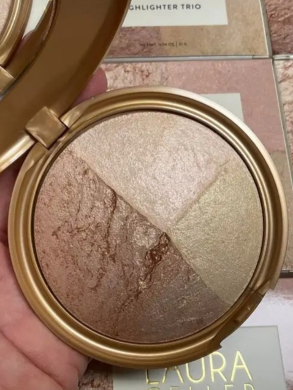 Laura Geller Baked Warm N Whismy Highlighter Compact